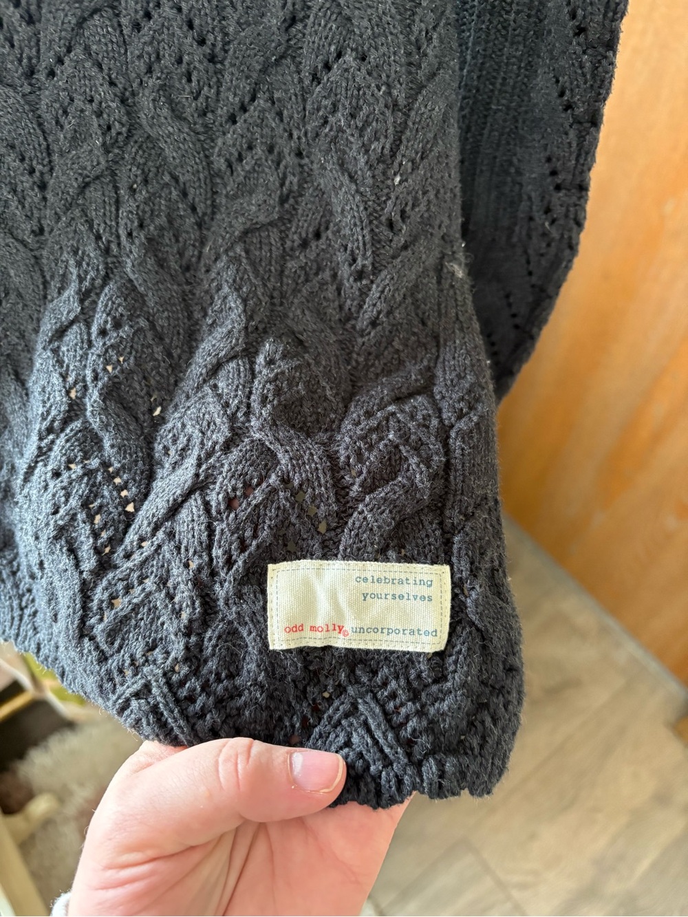 Odd Molly Black Knit Cowl Neck Sweater - Picture 3 of 8